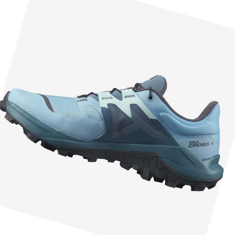 Tenis Para Trail Running Salomon WILDCROSS 2 Mujer Azules | MX 2779XYU